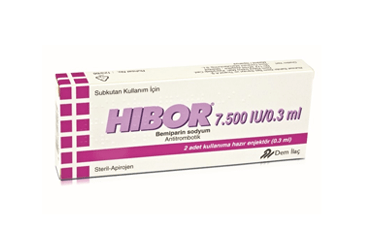 HIBOR 7500 IU/0,3 ML KULLANIMA HAZIR 2 ENJEKTOR